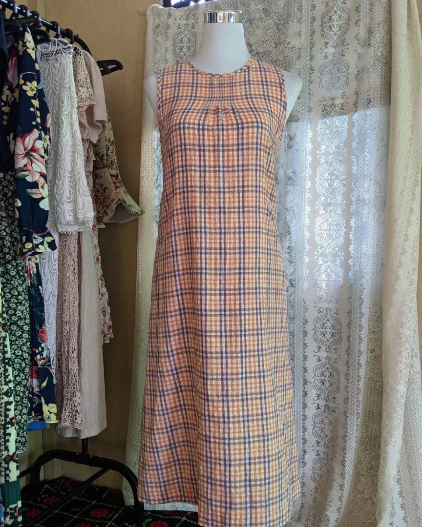 Retro checkered outfit sale