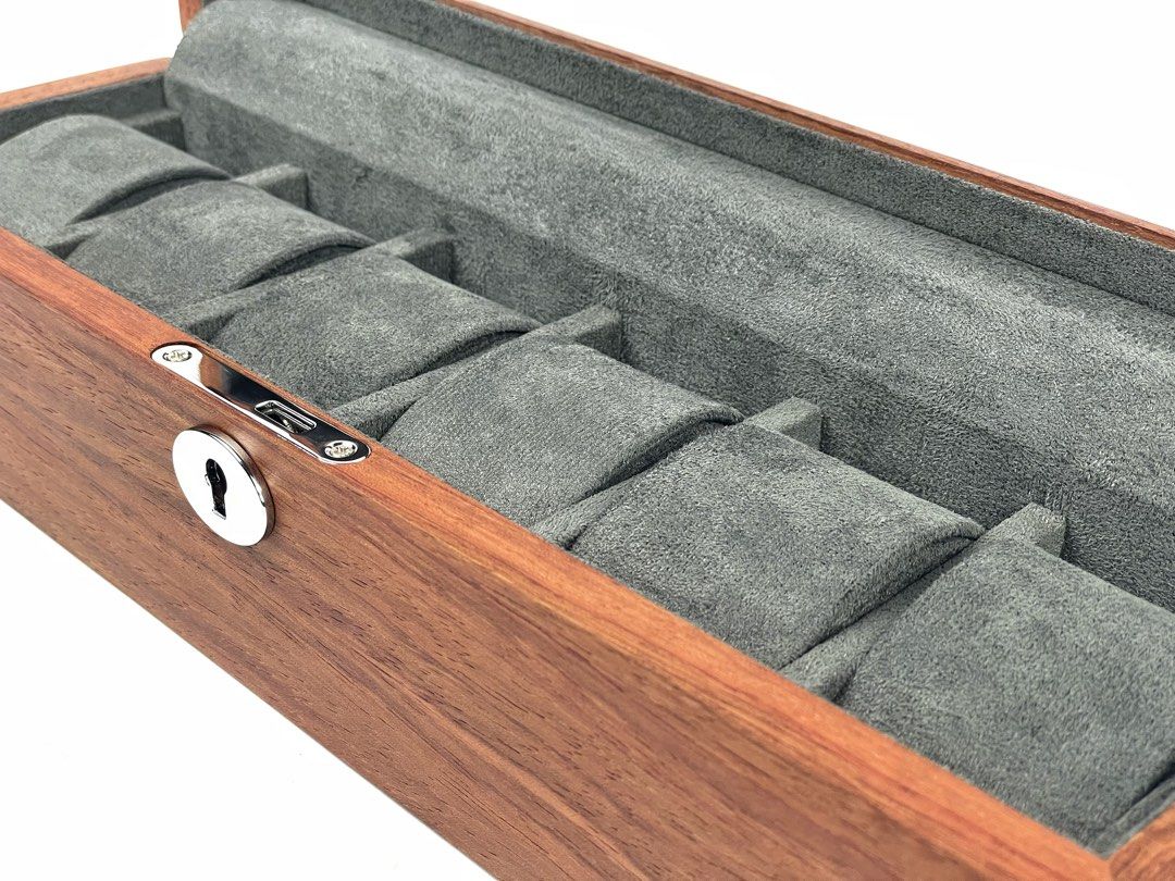 6 Solid Rosewood Watch Box
