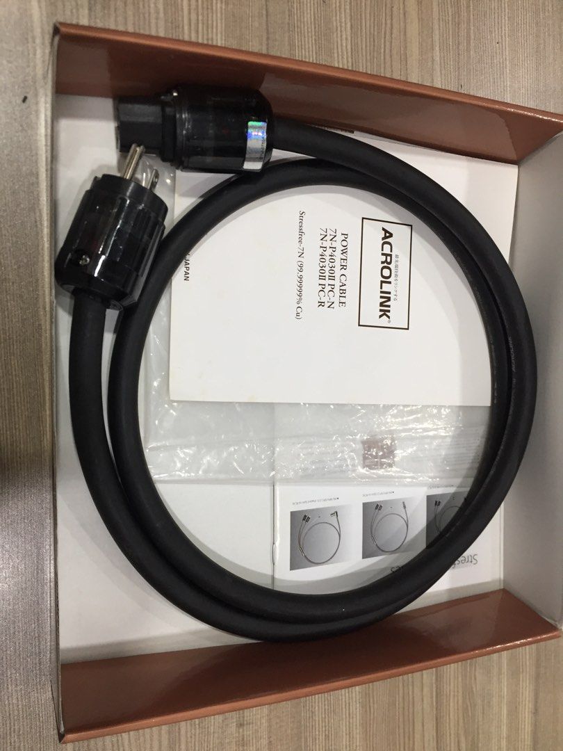 Acrolink Power cable 7NP4030 II, Audio, Other Audio Equipment on Carousell