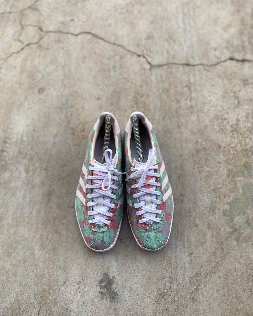 adidas gazelle silver green womens adidas Gazelle Indoor Light Blue Floral (W) main image 1