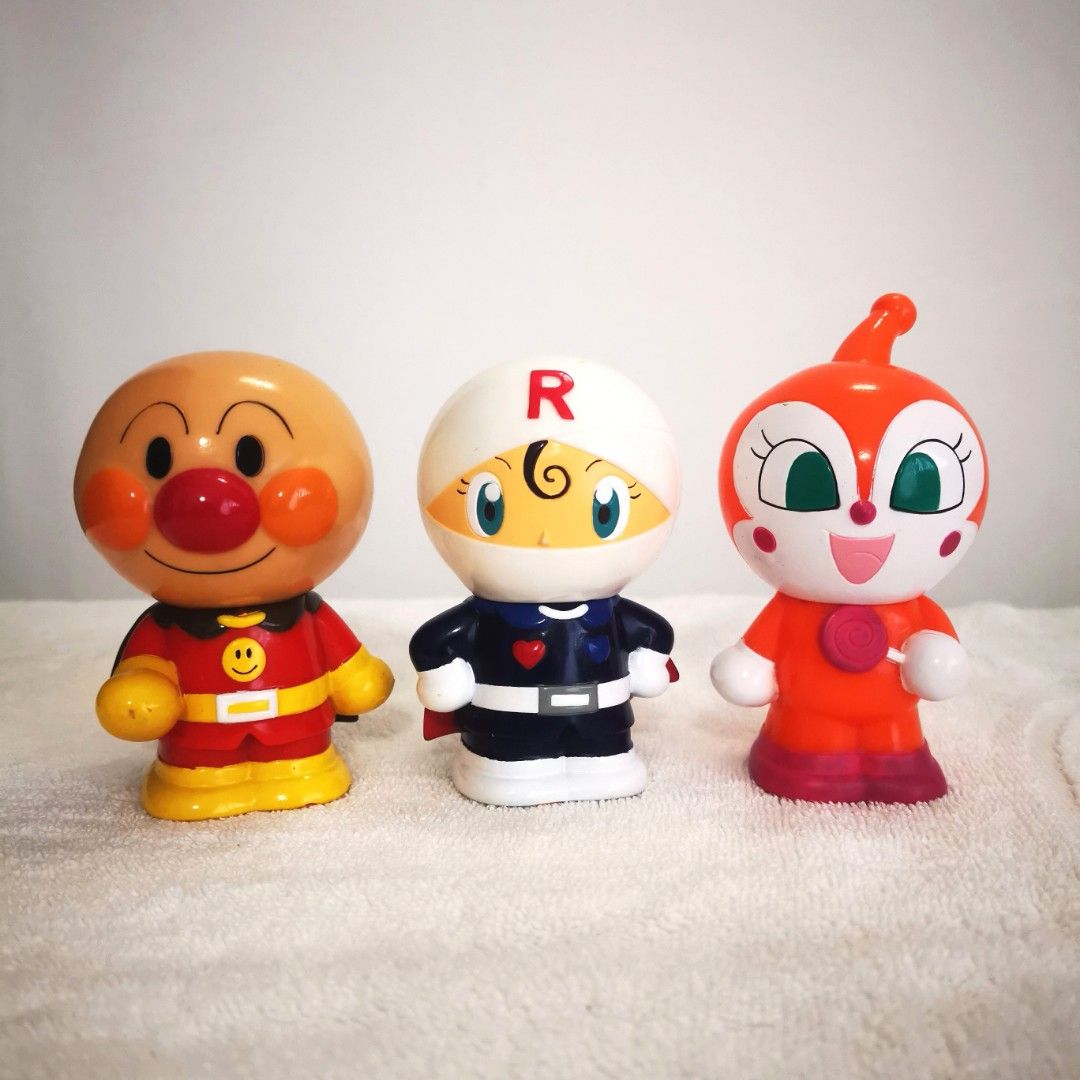 Anpanman and Friends Rubber Toys with Sounds, Hobbies & Toys, Toys ...