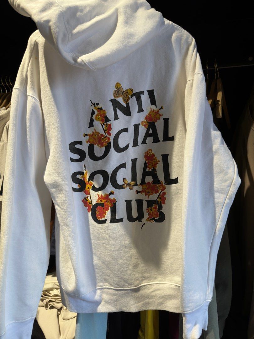 Anti Social Social Club ASSC Kkoch Hoodie White Men s Fashion