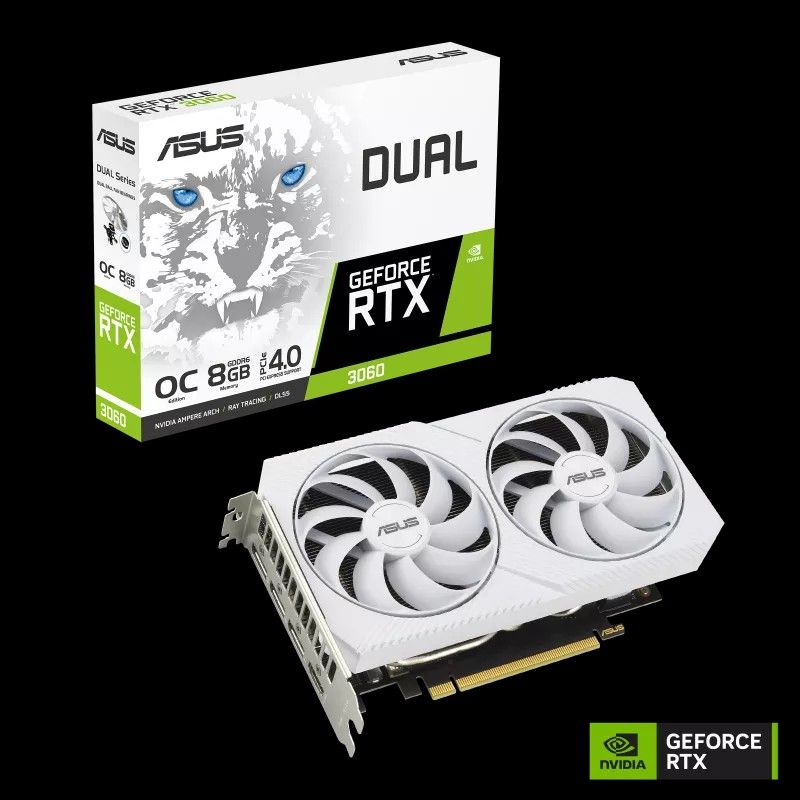 ASUS Dual GeForce RTX 3060 OC Edition 8GB GDDR6, Graphics Card