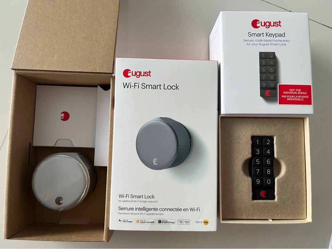 August Wifi Smart Lock and Keypad, Furniture & Home Living, Security