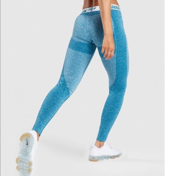 Blue gymshark flex leggings best sale