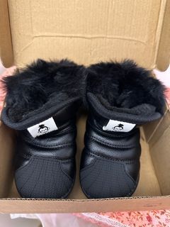 Baby Boy Toddler Winter Boots Black Winter Furry lined Shoes