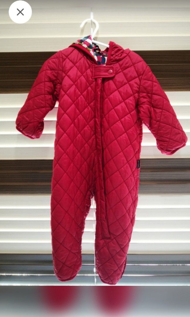Baby unisex one piece all in one winter jumpsuit snowsuit 9 12M