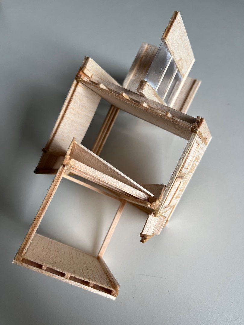 Balsa wood architecture model (150 scale), Hobbies & Toys, Stationery