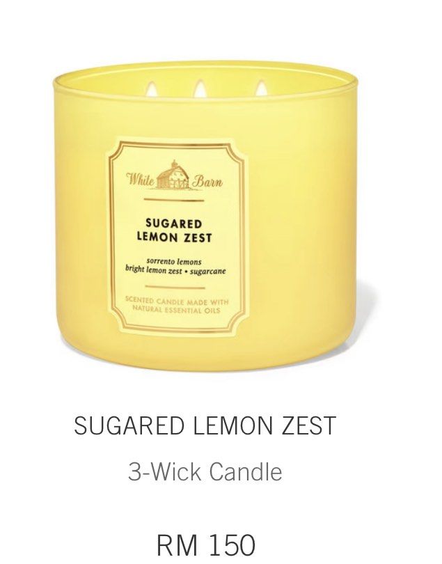 Bath and Body Works White Barn Candle, Furniture & Home Living, Home