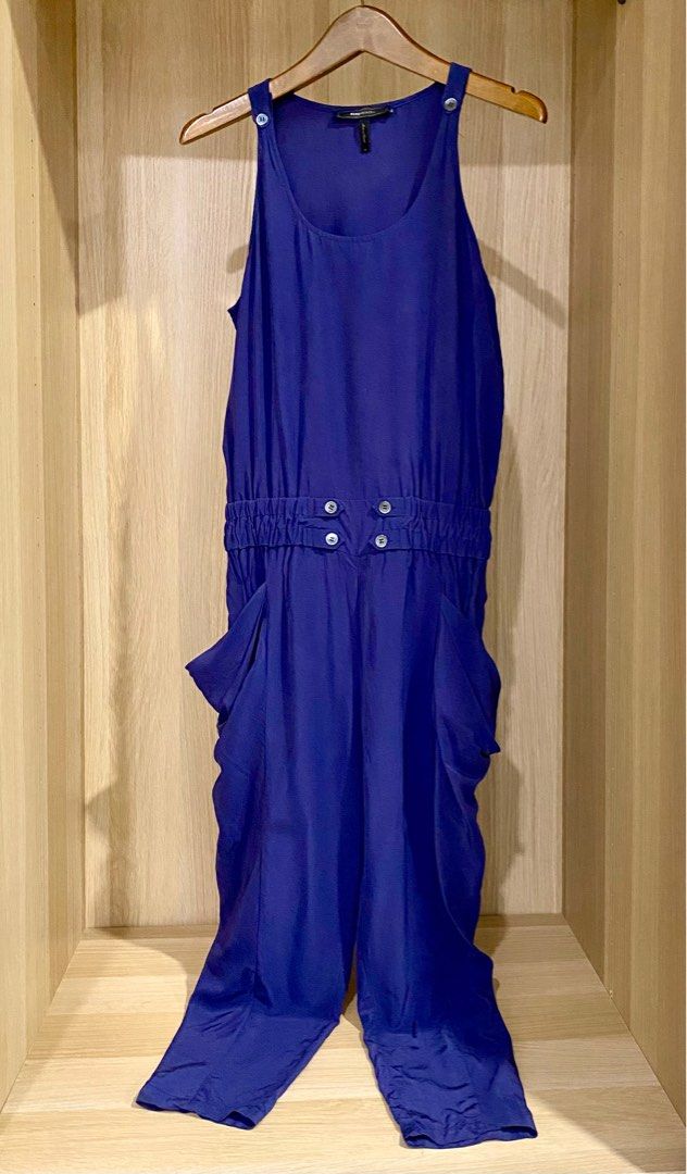 Bcbg cheap blue jumpsuit