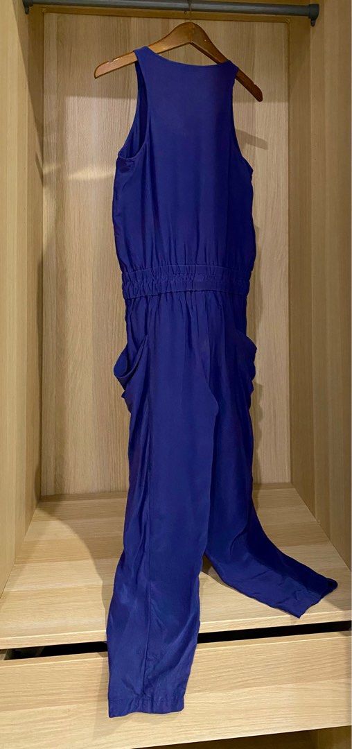 Bcbg blue jumpsuit store