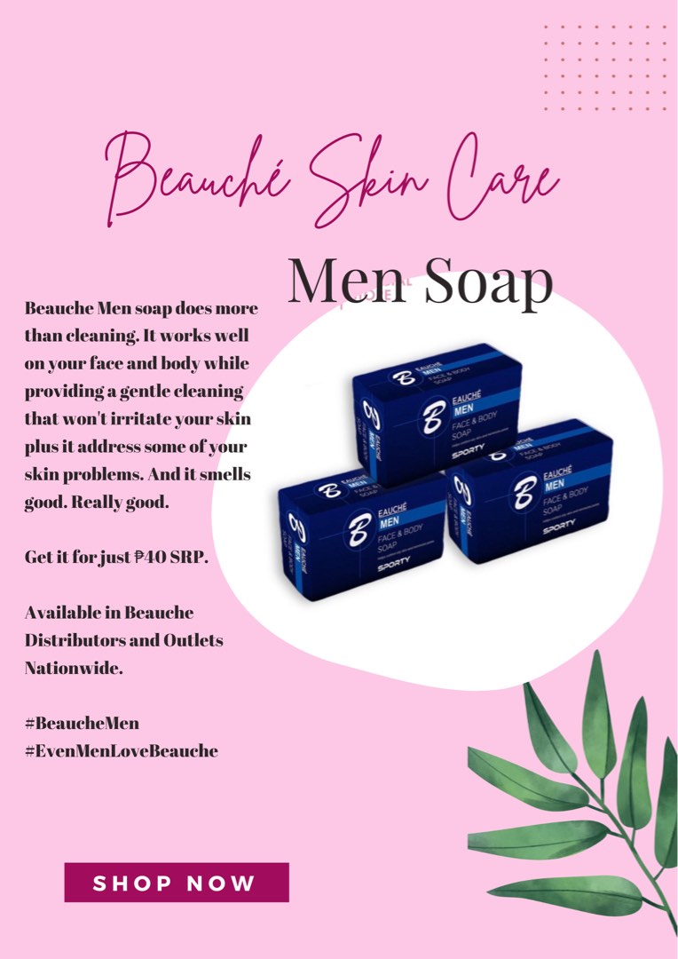 Beauche Men Soap, Beauty & Personal Care, Men's Grooming on Carousell