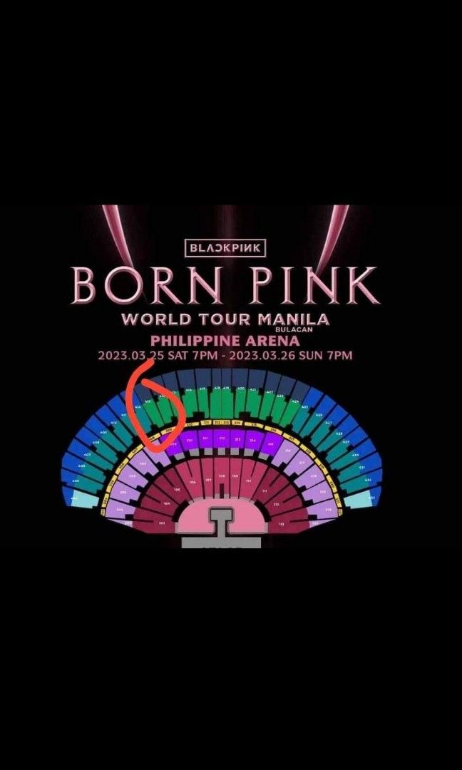 Blackpink Bornpink concert Ubb Premium, Tickets & Vouchers, Event