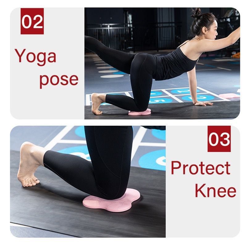 Pilates Mat Knee Protection Yoga Sports with Knee/elbow Support Cushion  Non-slip