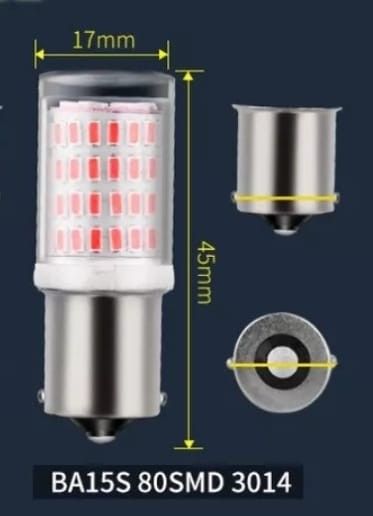 1156/BA15S/P21W - 18 LED BULBS (PAIR)