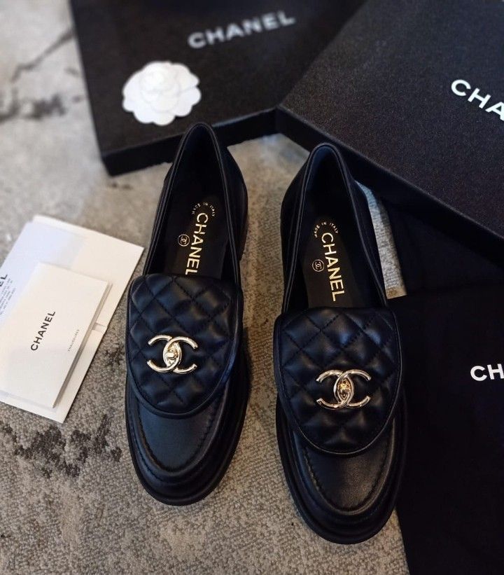 Chanel searchpean matelasse loafers