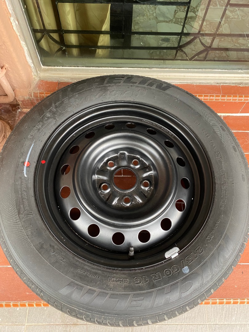 Brand New Michelin Tyres with 16" steel rim for Toyota (Spare wheel