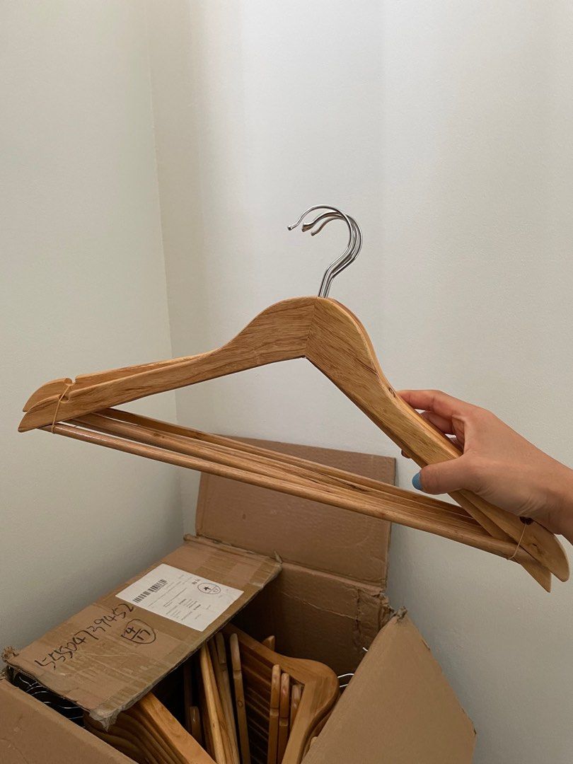 (Bulk) wooden hanger for sale, Furniture & Home Living, Home
