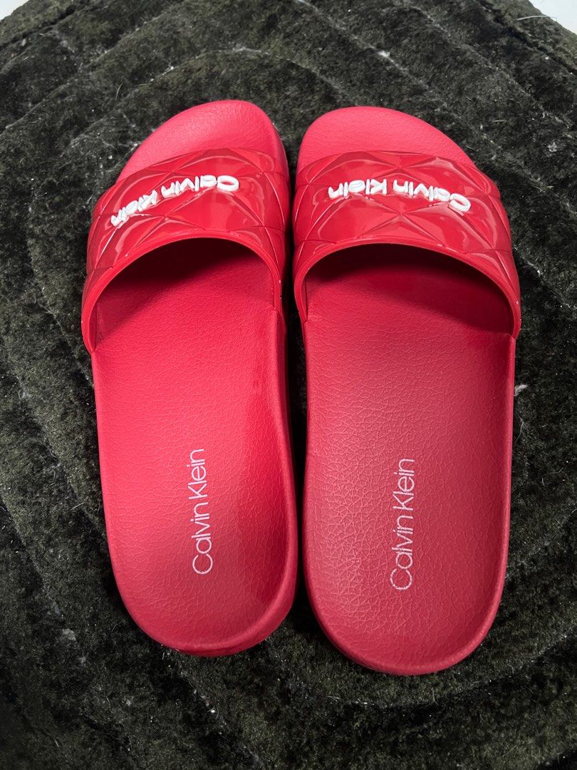 Calvin klein slides red top