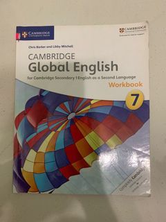 CAMBRIDGE Global English for Cambridge Secondary 1 English as a Second Language Workbook 7