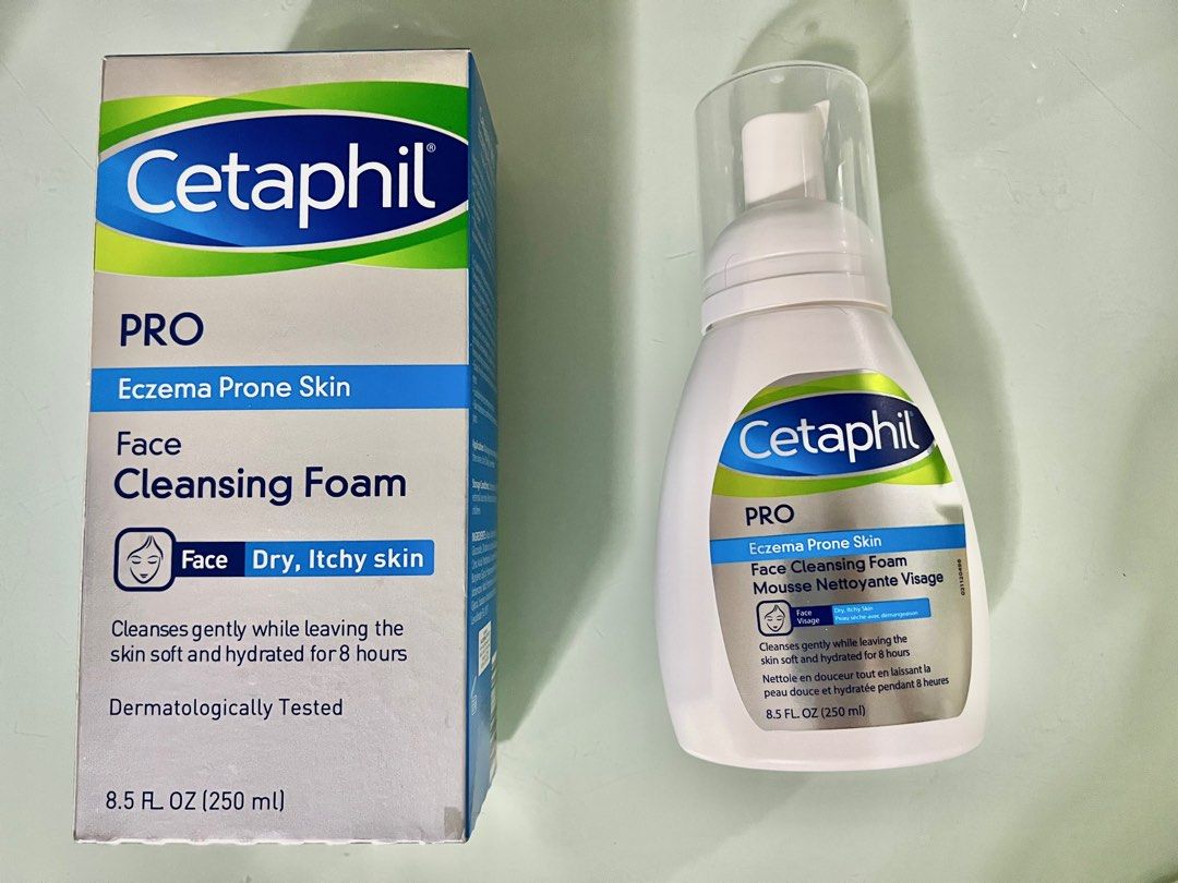 CETAPHIL Face Foam Cleanser For Eczema Prone Skin 250ml, 42 OFF