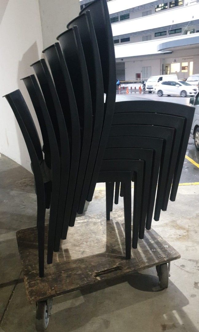 Chair ( Stackable) (Category: Chairs) located in Singapore. Submitted by sugarmoo (Listing ID 1200483921, Image 3). Description: In Good Condition. $10 each chairs , left 11 pcs. Self pickup @ 153 Kampong ampat.