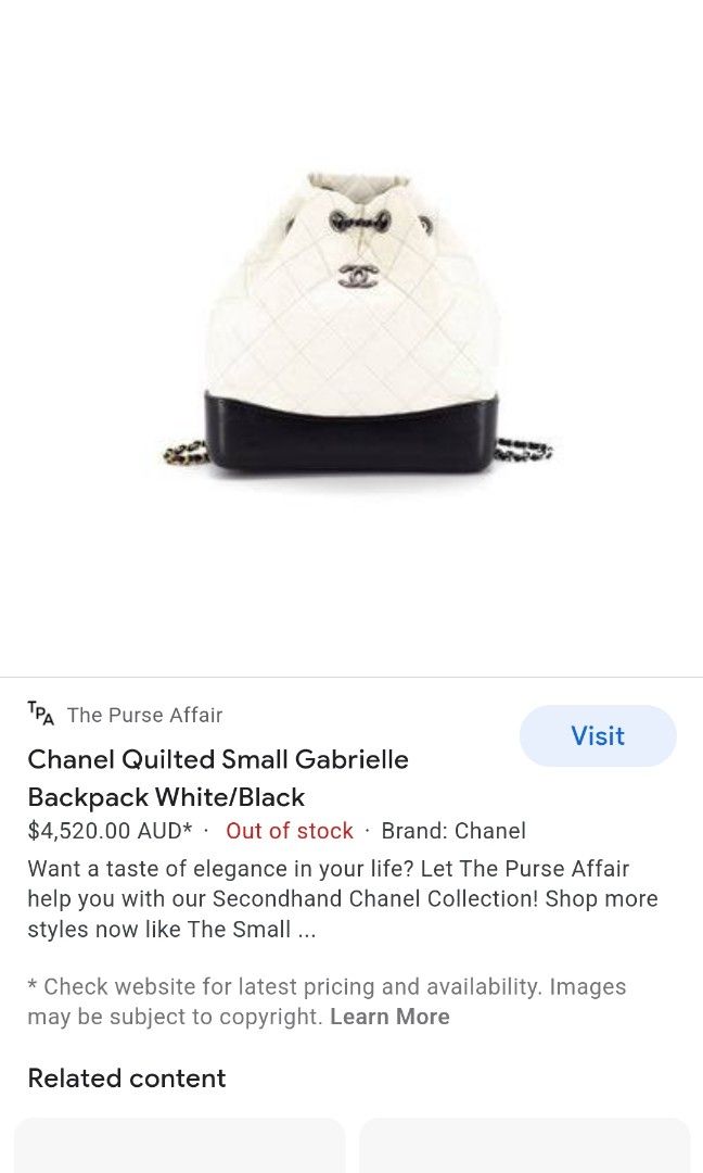 Chanel Small Gabrielle Backpack - THE PURSE AFFAIR