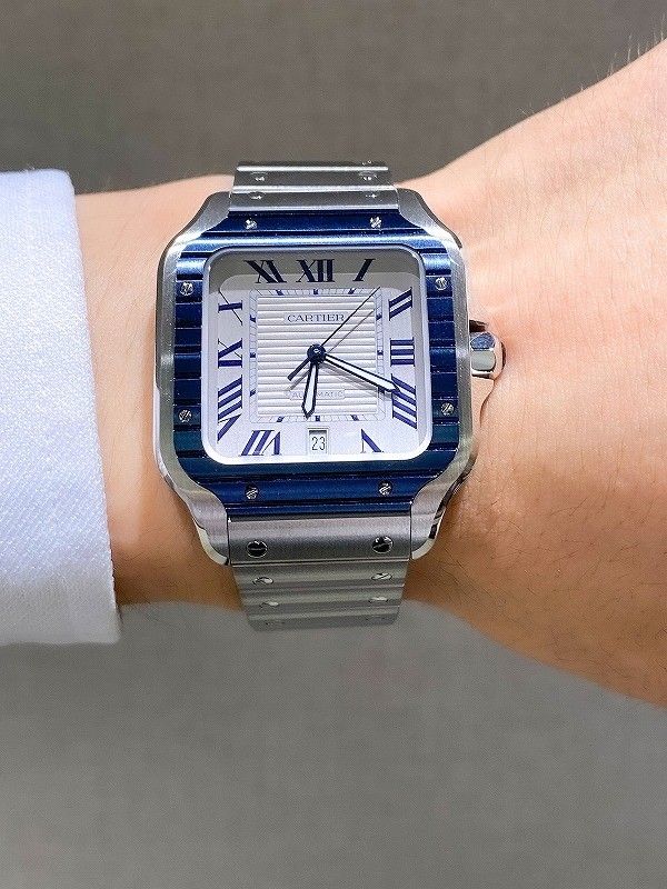 Cartier santos pvd outlet