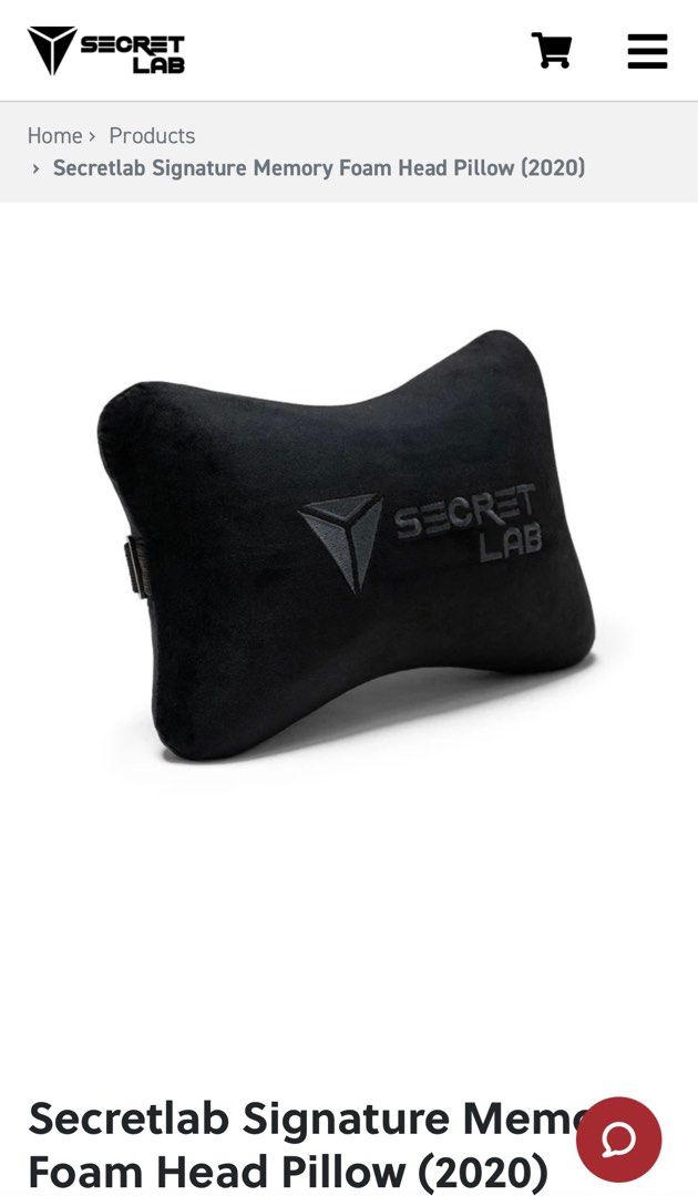 Secretlab signature memory hotsell foam head pillow