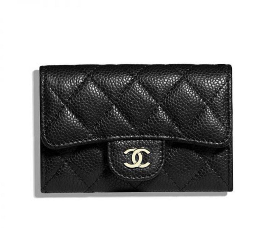 NEW] Chanel Classic Card Holder • Grained Calfskin & Gold-Tone