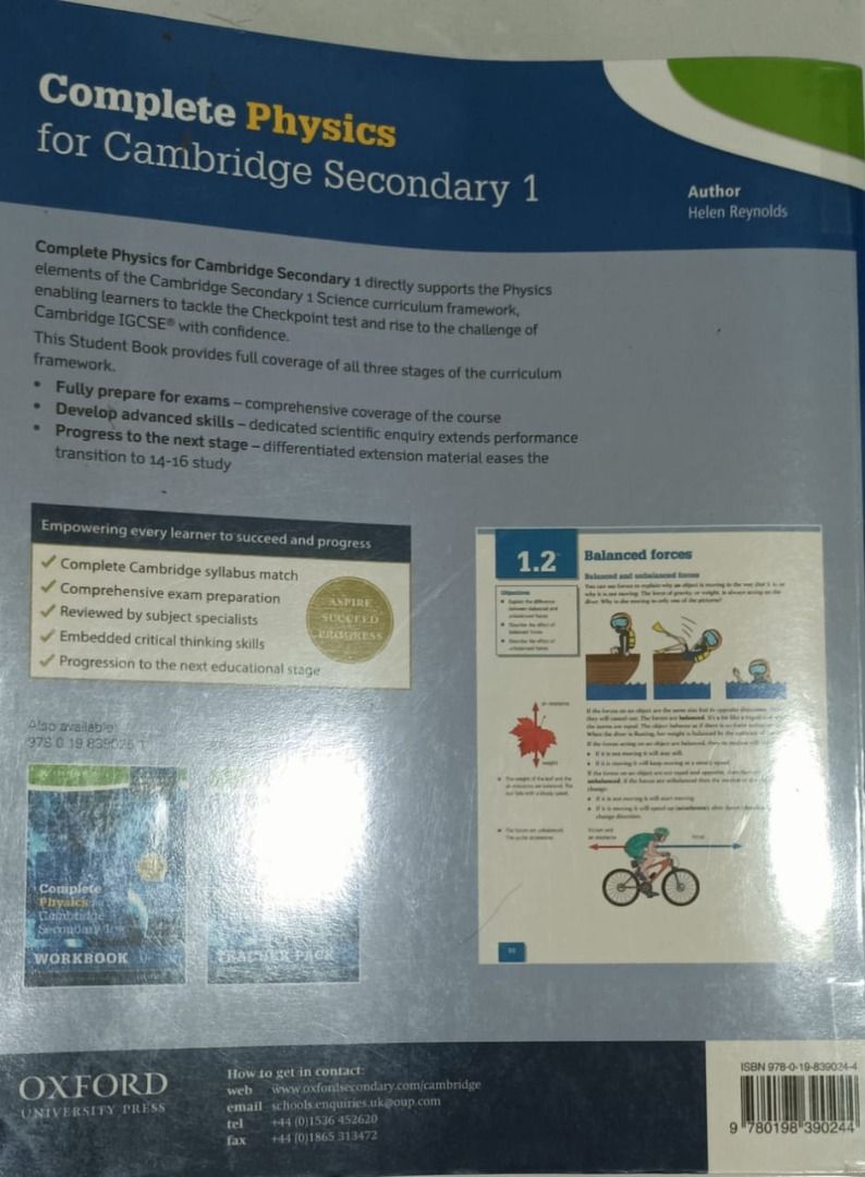 Complete Physics for Cambridge Secondary 1, Hobbies & Toys, Books ...