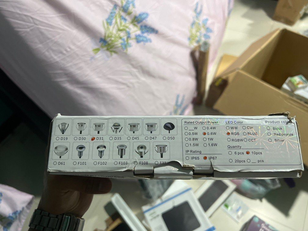 Deck lights (Category: Lighting) located in Singapore. Submitted by zaseer_98 (Listing ID 1200562136, Image 2). Description: New in box. Not used.