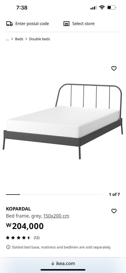 Double bed frame and bed, Furniture & Home Living, Furniture, Bed
