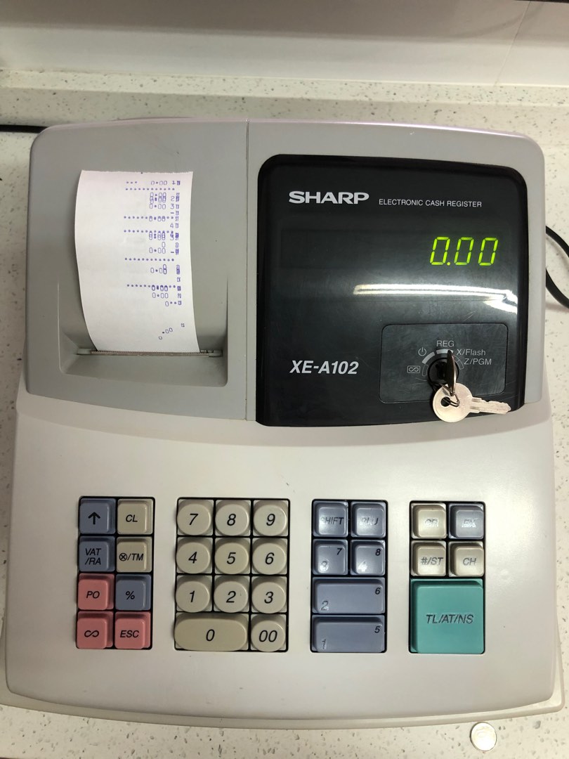 Electrical Cash Register XEA102 c/w 12 printer rolls, Computers & Tech