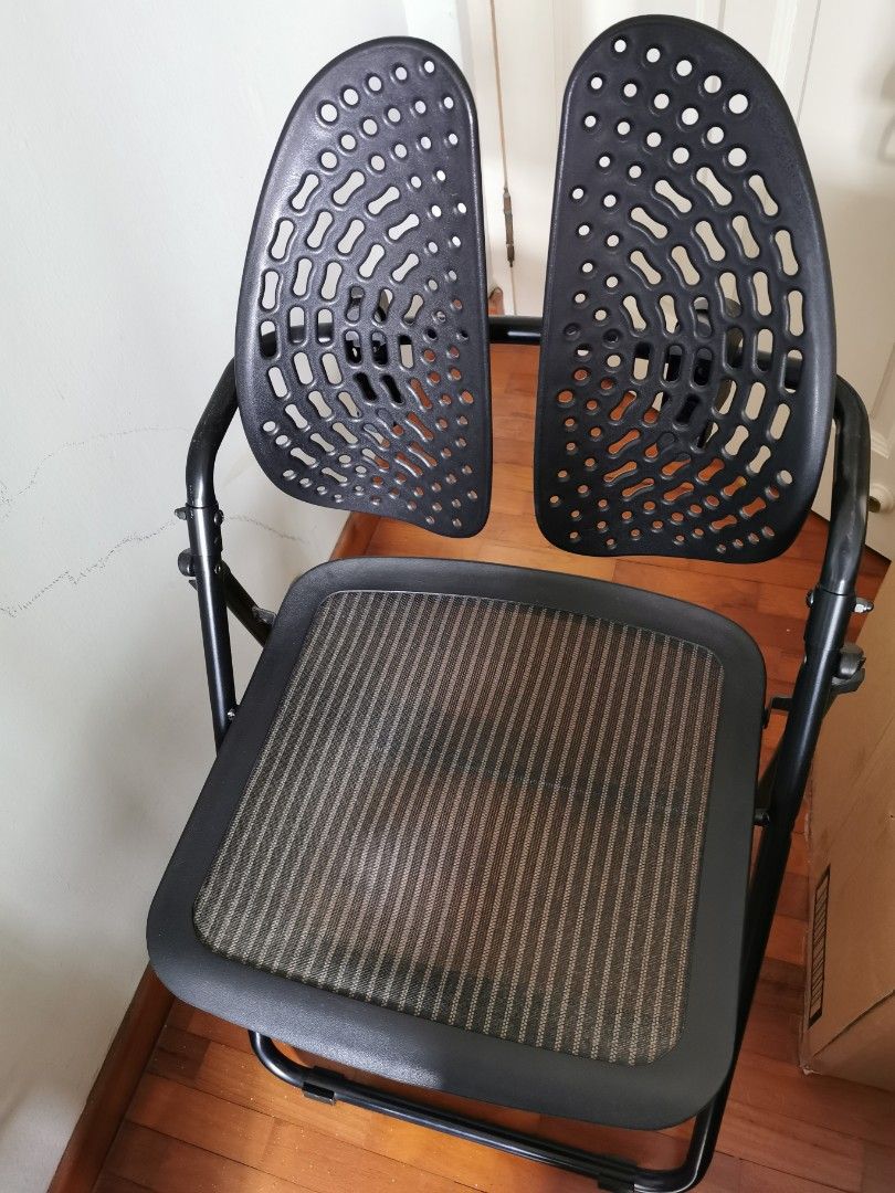 ergonomic folding chair, Furniture & Home Living, Furniture, Chairs on