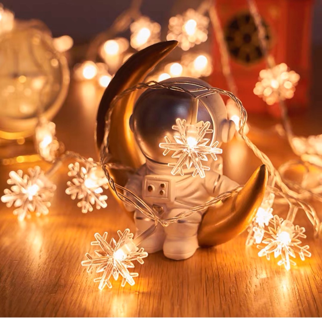 CESOF Christmas Lights, 20 Ft 40 LED Snowflake String Lights