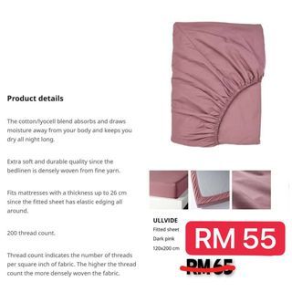 Fitted sheet IKEA 120x200cm