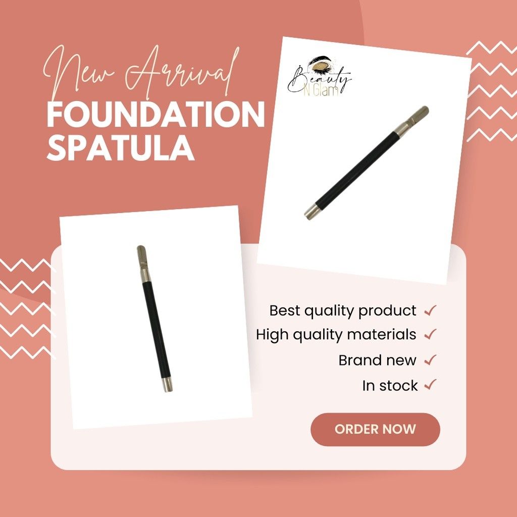Foundation Spatula (Black) (Category: Makeup) located in Quezon City. Submitted by beautynglamph (Listing ID 1200436306, Image 2). Description: Made of high quality stainless steel, anti rust and easy to clean..