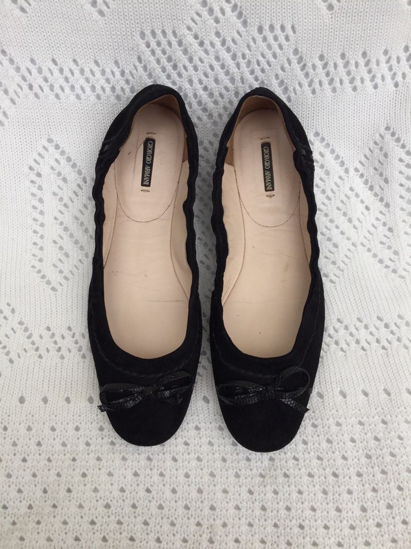 Armani flat shoes hotsell