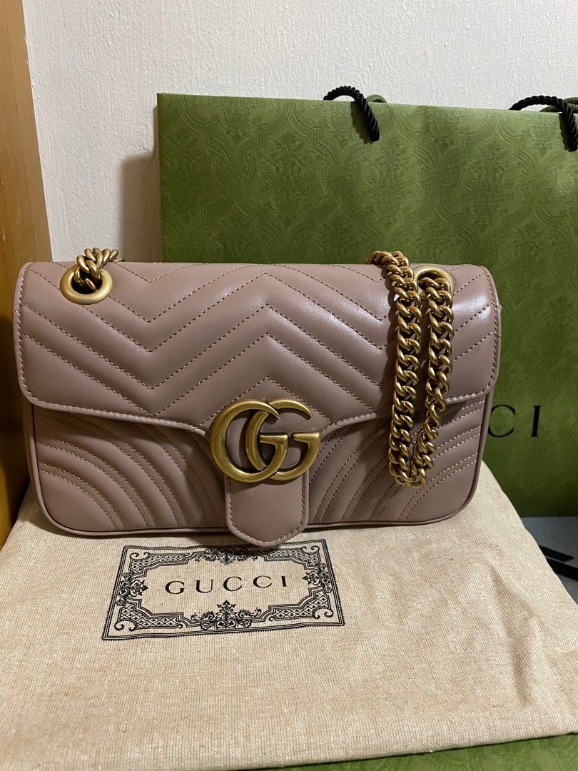 Gg marmont on sale dusty pink