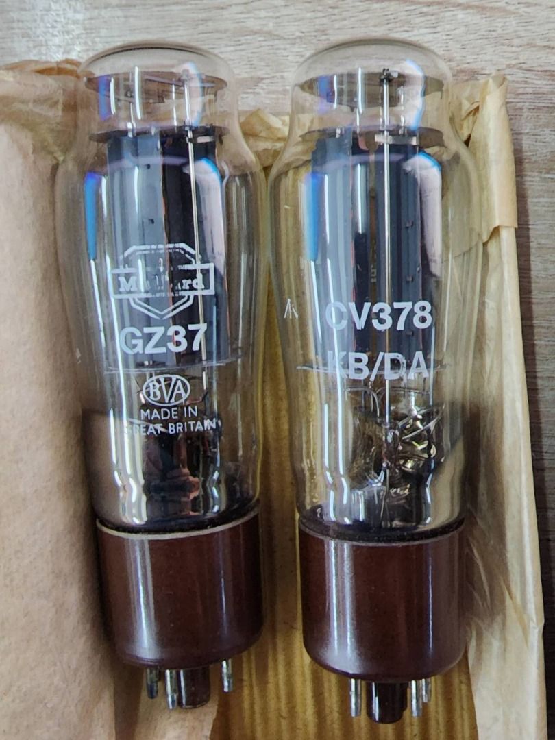 Mullard CV378 GZ37 2本セット 大型整流管 ペア 真空管 熱電子管 管球