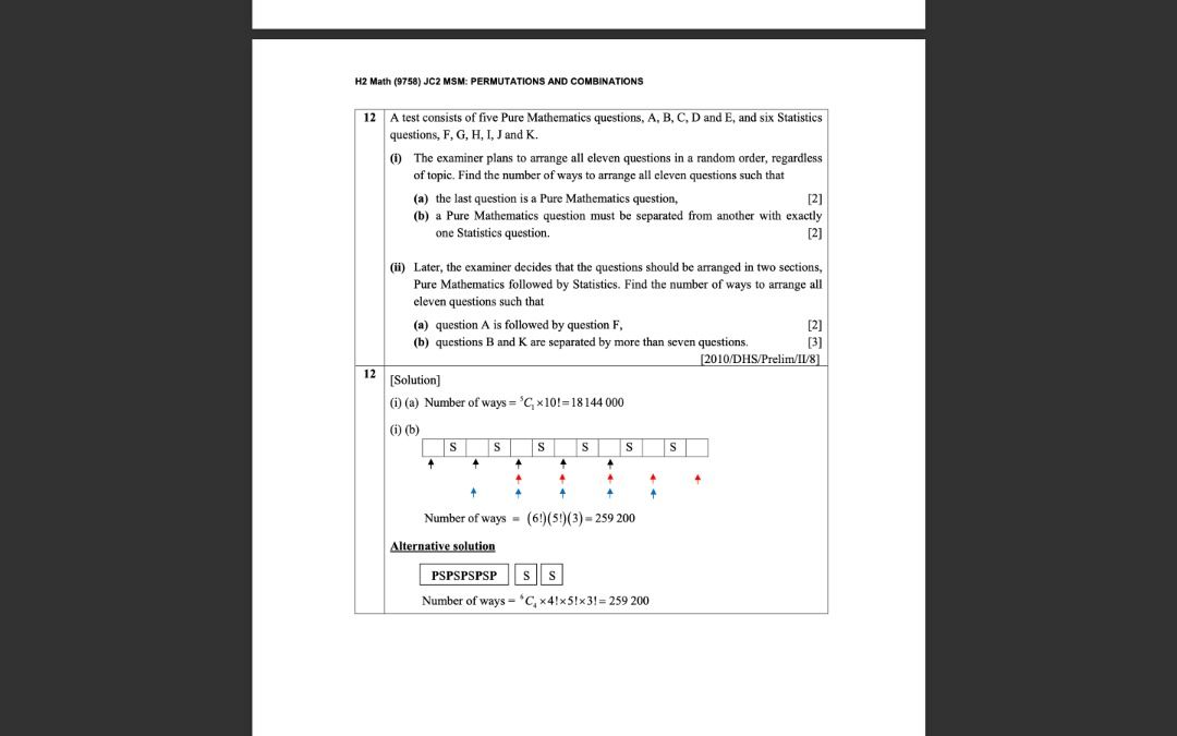 H2 math topical qns ( with worked solutions ) ALL TOPICS, Hobbies ...