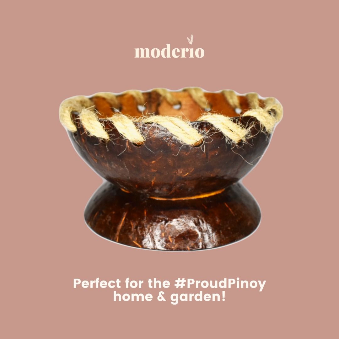 Handmade Native Local Product Coconut Pots for succulents and small