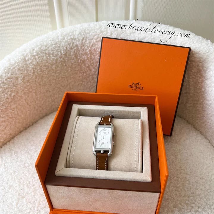 ✖️SOLD✖️ Hermes Nantucket Dual Time watch, Large model, 39 mm