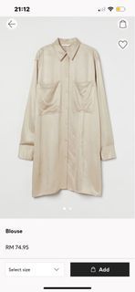 H&M blouse dress