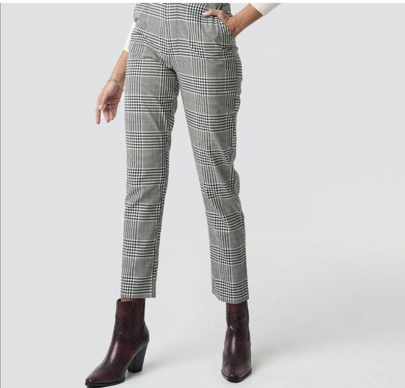 H&m check pants 2025