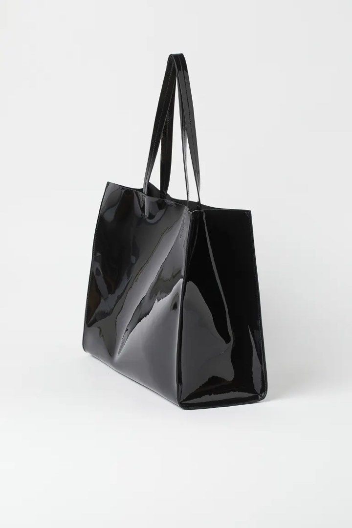 H&m tote 2025 bag black