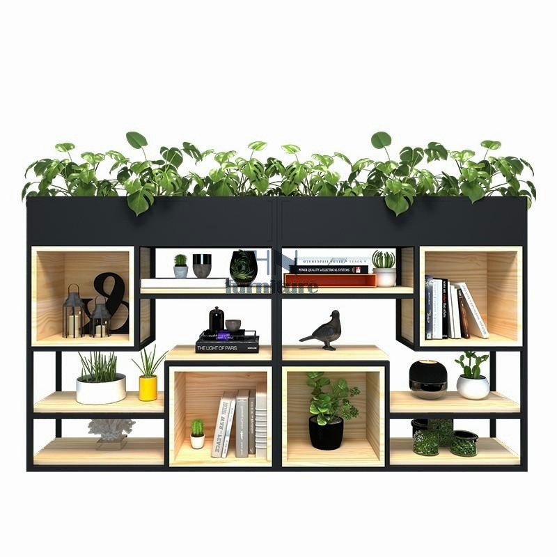 hn-0250 Modern Plant Rack Partition / Flower Display Shelf, Furniture ...