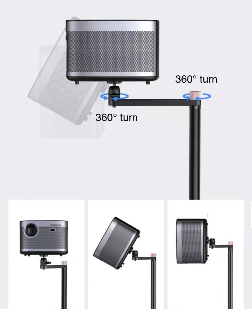 [iDS] Premium Projector Floor stand Space Saving Projector Floor Stand Cable Management Hide