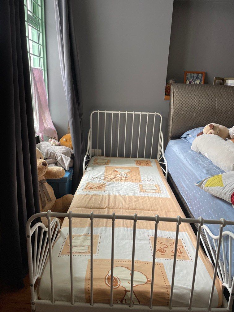 ikea adjustable bed frame & mattress, Furniture & Home Living